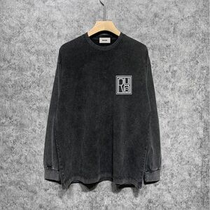 Rhude Charcoal Long Sleeve Tee